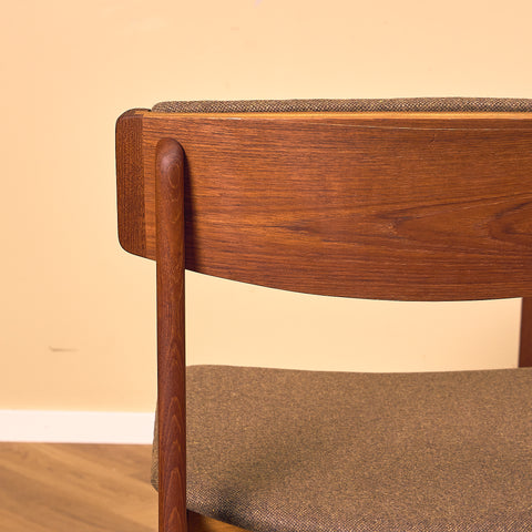 Danish dining chairs in teak, model 'Stol nr 4', by Thorsø Stole- och Møbelfabrik