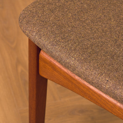 Danish dining chairs in teak, model 'Stol nr 4', by Thorsø Stole- och Møbelfabrik