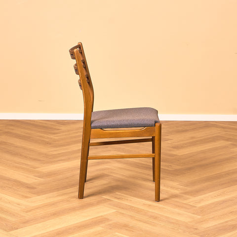 Danish set of 4 dining chairs "model 219" in teak & beech by Farstrup