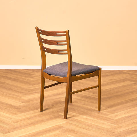 Danish set of 4 dining chairs "model 219" in teak & beech by Farstrup