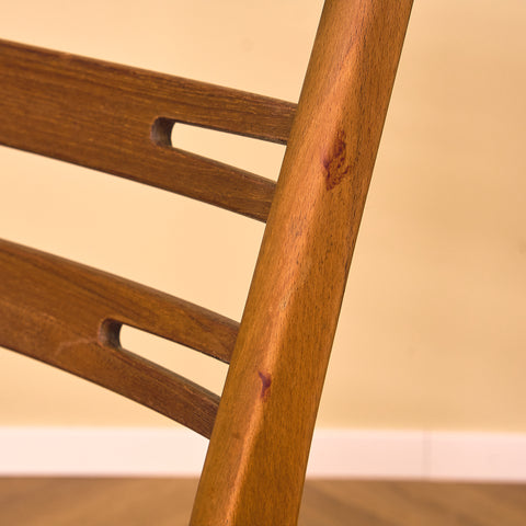 Danish set of 4 dining chairs "model 219" in teak & beech by Farstrup