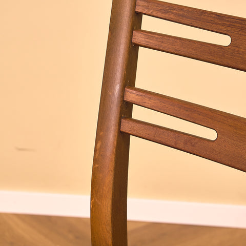 Danish set of 4 dining chairs "model 219" in teak & beech by Farstrup