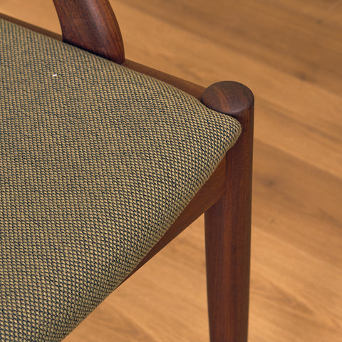 Danish dining chairs in walnut, model 31 by Kai Kristiansen