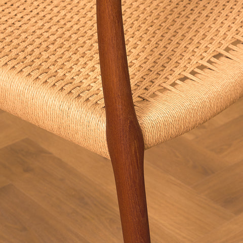Danish set of 4 dining chairs in teak, Niels O. Møller, model 78