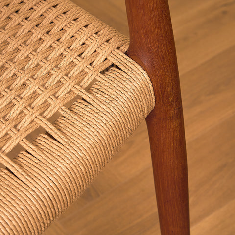 Danish set of 4 dining chairs in teak, Niels O. Møller, model 78