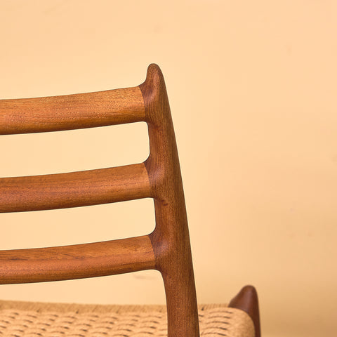 Danish set of 4 dining chairs in teak, Niels O. Møller, model 78