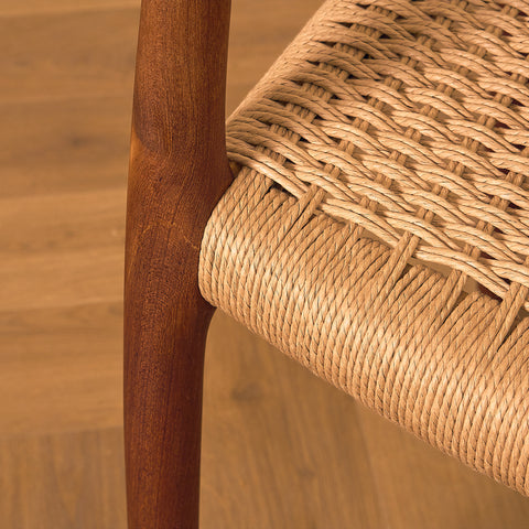 Danish set of 4 dining chairs in teak, Niels O. Møller, model 78