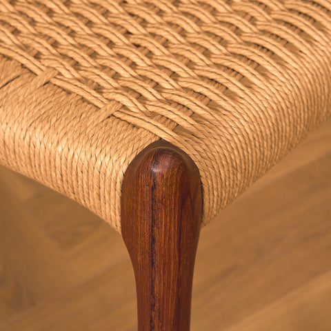 Danish set of 4 dining chairs in teak, Niels O. Møller, model 78