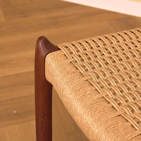 Danish set of 4 dining chairs in teak, Niels O. Møller, model 78