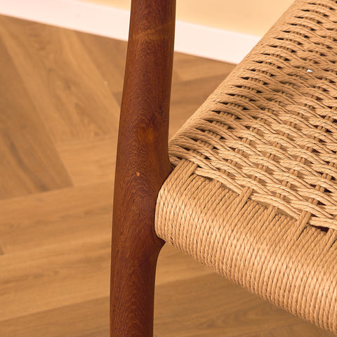 Danish set of 4 dining chairs in teak, Niels O. Møller, model 78
