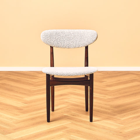 Danish set of 5 dining chairs in Santos rosewood