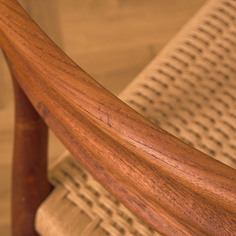 Danish set of 4 dining chairs in teak, Niels O. Møller, model 78