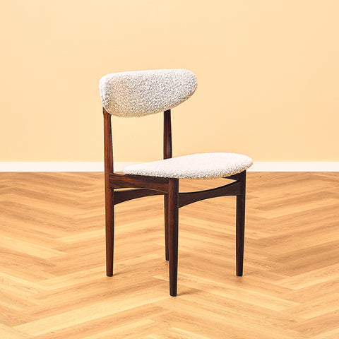 Danish set of 5 dining chairs in Santos rosewood