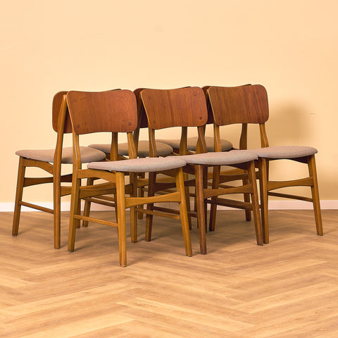 Danish dining chair in teak and beech by Ib Kofod-Larsen