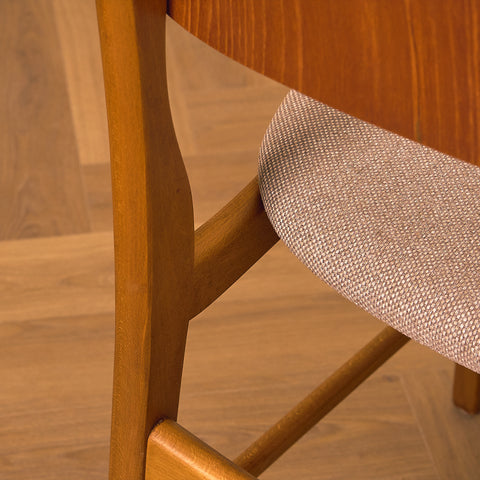 Danish dining chair in teak and beech by Ib Kofod-Larsen