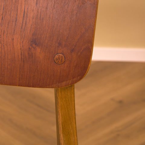 Danish dining chair in teak and beech by Ib Kofod-Larsen