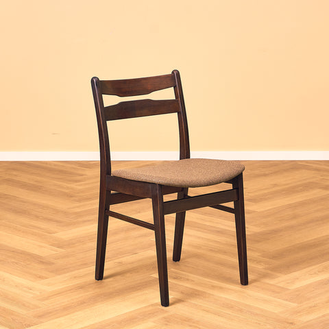 Danish dining chairs in teak and beech by Findahl