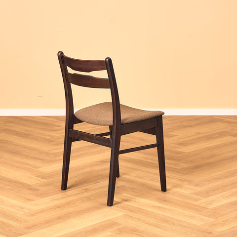 Danish dining chairs in teak and beech by Findahl