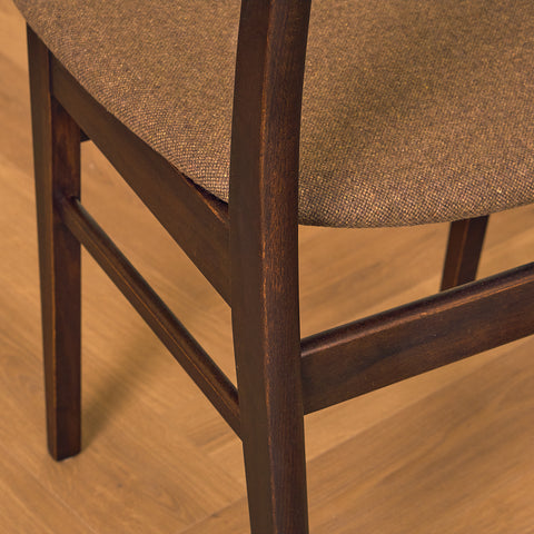 Danish dining chairs in teak and beech by Findahl