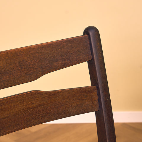 Danish dining chairs in teak and beech by Findahl