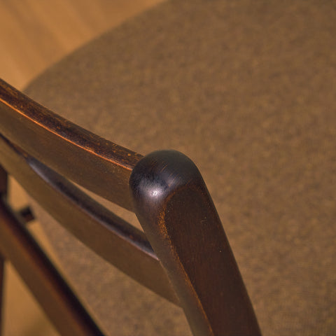 Danish dining chairs in teak and beech by Findahl