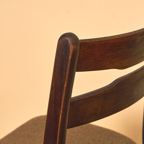 Danish dining chairs in teak and beech by Findahl