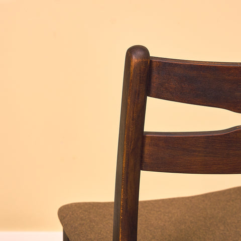 Danish dining chairs in teak and beech by Findahl