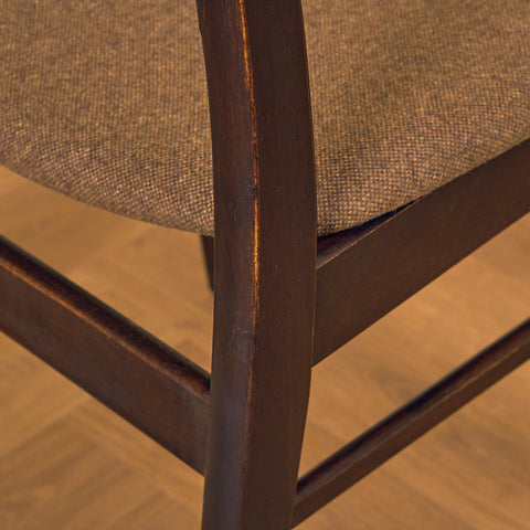 Danish dining chairs in teak and beech by Findahl