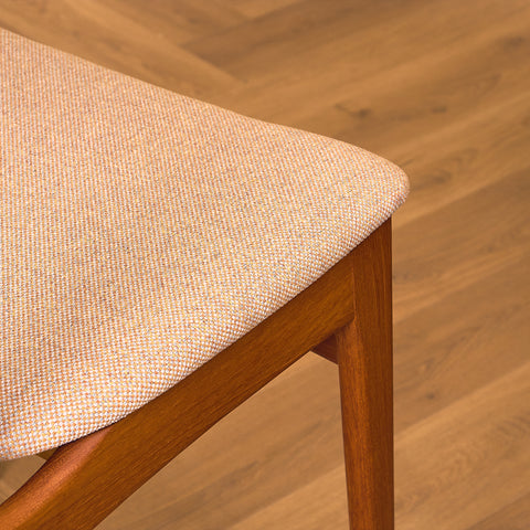 Danish dining chairs in teak by B. Rasmussen for Thorso Møbelfabrik