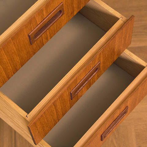 Swedish writing desk in teak and beech