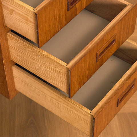 Swedish writing desk in teak and beech