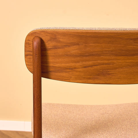Danish dining chairs in teak by B. Rasmussen for Thorso Møbelfabrik