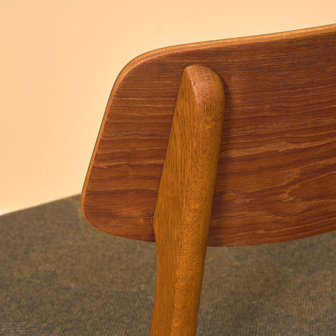 Danish dining chairs in teak and oak by Farstrup