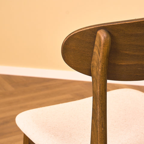 Swedish dining chairs in teak and  beech, model "Boel" by IKEA