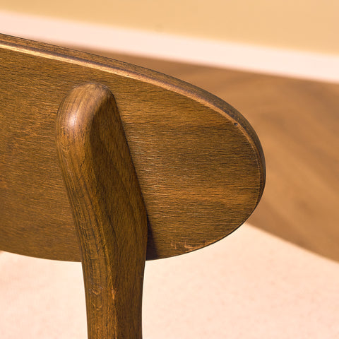Swedish dining chairs in teak and  beech, model "Boel" by IKEA