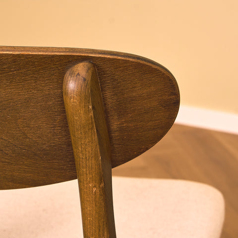 Swedish dining chairs in teak and  beech, model "Boel" by IKEA
