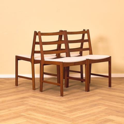 Danish dining chairs in teak