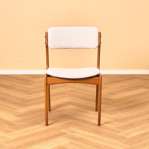 Danish dining chairs in teak, model OD49 by Erik Buch for OD Møbler