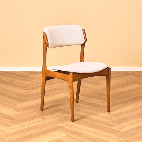 Danish dining chairs in teak, model OD49 by Erik Buch for OD Møbler