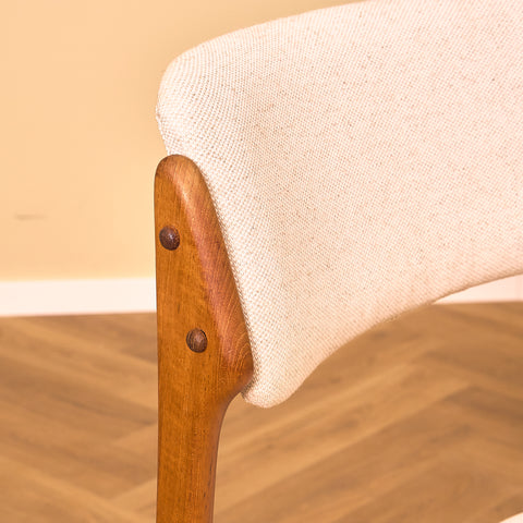 Danish dining chairs in teak, model OD49 by Erik Buch for OD Møbler