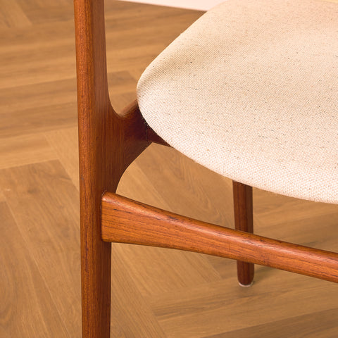 Danish dining chairs in teak, model OD49 by Erik Buch for OD Møbler
