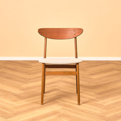 Dining chairs in teak & beech by Farstrup, model 210