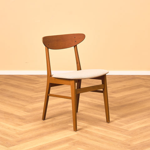 Dining chairs in teak & beech by Farstrup, model 210