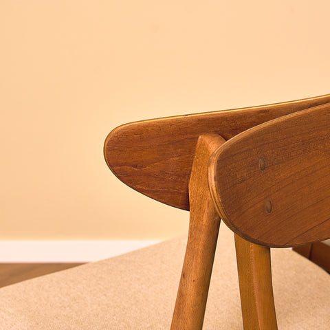 Dining chairs in teak & beech by Farstrup, model 210