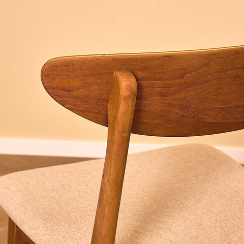 Dining chairs in teak & beech by Farstrup, model 210