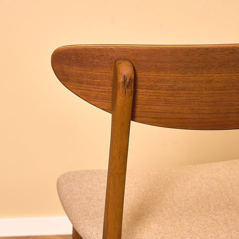 Dining chairs in teak & beech by Farstrup, model 210