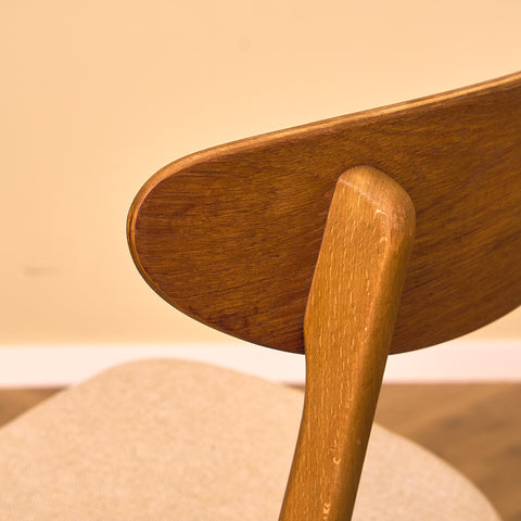 Dining chairs in teak & beech by Farstrup, model 210