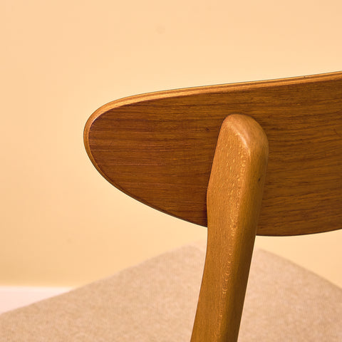 Dining chairs in teak & beech by Farstrup, model 210