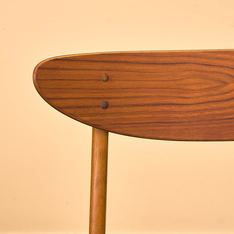 Dining chairs in teak & beech by Farstrup, model 210
