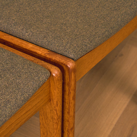 Swedish dining chairs in teak